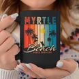 Myrtle Beach Vintage Summer Vacation Palm Trees Sunset Coffee Mug Funny Gifts