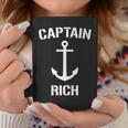 Nautical Captain Rich Personalized Boat Anchor Coffee Mug Unique Gifts