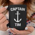 Nautical Captain Tim Personalized Boat Anchor Coffee Mug Unique Gifts