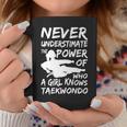 Never Underestimate A Girl Who Knows Taekwondo Funny Gift Coffee Mug Funny Gifts