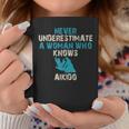 Never Underestimate A Woman Who Knows Aikido Quote Funny Coffee Mug Funny Gifts
