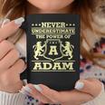 Never Underestimate Adam Personalized Name Coffee Mug Funny Gifts