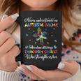 Never Underestimate An Autism Mom Autism Awareness Gifts Gifts For Mom Funny Gifts Coffee Mug Unique Gifts