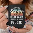 Never Underestimate An Old Man At Music Fathers Day Coffee Mug Funny Gifts