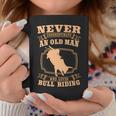 Never Underestimate An Old Man Bull Riding Rodeo Sport Coffee Mug Funny Gifts