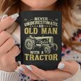Never Underestimate An Old Man Funny Tractor Farmer Dad Gift For Mens Coffee Mug Funny Gifts