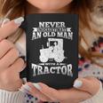 Never Underestimate An Old Man Tractor Grandpa Grandpa Funny Gifts Coffee Mug Unique Gifts