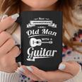 Never Underestimate An Old Man With A Guitar Dad Grandpa Gift For Mens Coffee Mug Funny Gifts