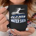 Never Underestimate An Old Man With Water Skis Waterski Coffee Mug Funny Gifts