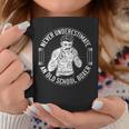 Never Underestimate An Old School Boxer Back Print Boxing Coffee Mug Funny Gifts