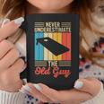 Never Underestimate The Old Guy Funny Cornhole Player Mens Coffee Mug Personalized Gifts