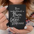 Nursing Never Underestimate A Nurse With A Golden Retriever Coffee Mug Unique Gifts