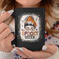 One Spooky Sister Bleached Halloween Sister Coffee Mug Unique Gifts