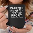 Patients Before Profits Nurses Strike Save Nursing Support Coffee Mug Funny Gifts