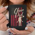 Patriotic American Flag Cheer Dad Fathers Day Coach Pride Coffee Mug Unique Gifts