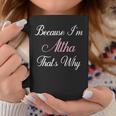 Personalized Altha Name Personalized Cute Pink Gi Coffee Mug Unique Gifts