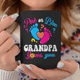 Pink Or Blue Grandpa Loves You Baby Gender Reveal Party Coffee Mug Funny Gifts