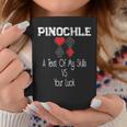 Pinochle Card Quote A Test Of My Skills Versus Your Luck Coffee Mug Unique Gifts