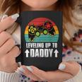 Pregnancy Announcement For Gamer Dad Leveling Up To Dad Coffee Mug Funny Gifts