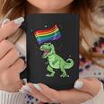 Pride Dinosaur Lgbt Gay Lesbian Transgender Trans Nonbinary Coffee Mug Unique Gifts