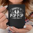 Promoted To Pop Pop Est 2023 Pregnancy Announcement Coffee Mug Unique Gifts