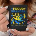 Proud Grandpa T21 World Down Syndrome Awareness Day Ribbon Coffee Mug Unique Gifts