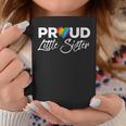 Proud Little Sister Gay Pride Month Lgbtq Coffee Mug Unique Gifts