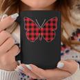 Red Buffalo Plaid Butterfly Matching Family Christmas Coffee Mug Unique Gifts