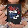 Red White And Due Baby Reveal 4Th Of July Pregnancy Announce Coffee Mug Unique Gifts