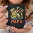 Reel Cool Papa Fishing Dad Fisherman Fathers Day Grandpa Coffee Mug Funny Gifts