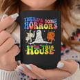 There's Some Horrors In This House Halloween Spooky Season Coffee Mug Unique Gifts