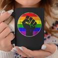 Resist Fist Rainbow Lesbian Gay Lgbt Strength Power & Pride Coffee Mug Unique Gifts