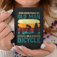 Retired Biker Never Underestimate An Old Man On A Bicycle Coffee Mug Unique Gifts