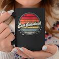 Retro East Schodack Home State Cool 70S Style Sunset Coffee Mug Unique Gifts