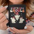 Retro Groovy Let's Go Ghouls Halloween Ghost Outfit Costume Coffee Mug Unique Gifts