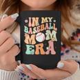Retro Groovy Mom Baseball Cute In My Baseball Mom Era Coffee Mug Unique Gifts