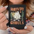 Retro Halloween Howdy Ghouls Western Boo Ghost Spooky Season Coffee Mug Unique Gifts