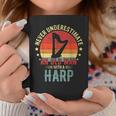 Retro Never Underestimate Old Man With A Harp Player Men Coffee Mug Personalized Gifts