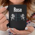 Rose Clan Scottish Name Coat Of Arms Tartan Coffee Mug Unique Gifts