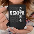 Senior 2024 Soccer Player Class Of 2024 Senior Graduation Coffee Mug Funny Gifts