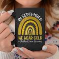 In September We Wear Childhood Cancer Awareness Coffee Mug Funny Gifts