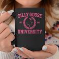 Silly Goose University Pink Goose Funny Meme School Bird Goose Funny Gifts Coffee Mug Unique Gifts