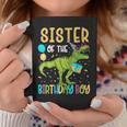 Sister Of The Birthday Boy Family Matching Dinosaur Squad Coffee Mug Funny Gifts