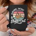 Sloth Graphic Wine Coffee Mug Funny Gifts