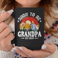 Soon To Be Grandpa 2024 Retro Pregnancy Announcement Dad Coffee Mug Funny Gifts