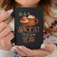 Spiciest Time Of The Year Fall Pumpkin Cupcake Coffee For Coffee Lovers Coffee Mug Unique Gifts