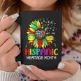 Sunflower Latin Countries Flags Hispanic Heritage Month Coffee Mug Funny Gifts