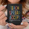 Teach Bravery Spread Kindness Accept Differences Autism Coffee Mug Funny Gifts