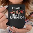 I Teach Masked Superheroes Pumpkin Animals Lovers Pumpkin Coffee Mug Unique Gifts
