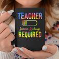 Teacher Summer Recharge Required Tie Dye Teacher Vacation Coffee Mug Unique Gifts